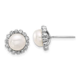 14k-white-gold-7-8mm-button-white-fwc-pearl-and-28ct-dia-post-earrings-SolomonJeweler-Wichita-KS-CustomJewelry