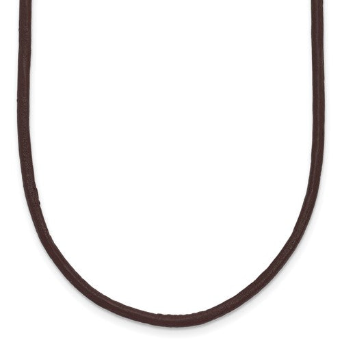 14k-2mm-16in-brown-leather-cord-necklace-SolomonJeweler-Wichita-KS-CustomJewelry