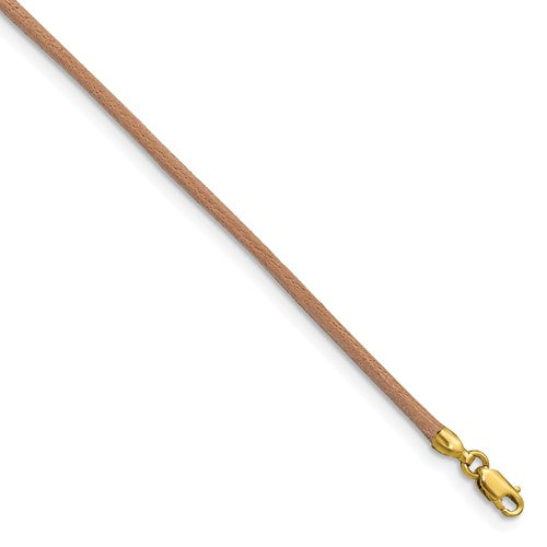 14k-2mm-18in-natural-leather-cord-necklace-SolomonJeweler-Wichita-KS-CustomJewelry