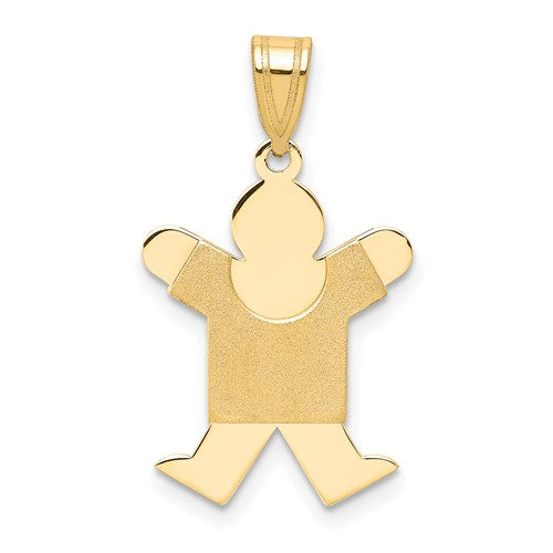 14k-solid-satin-engravable-boy-jumping-charm-SolomonJeweler-Wichita-KS-CustomJewelry