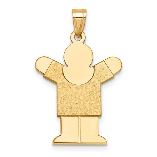 14k-solid-satin-engravable-boy-charm-SolomonJeweler-Wichita-KS-CustomJewelry