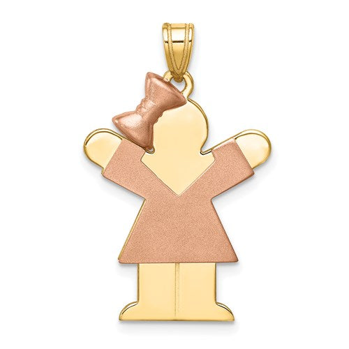 14k-two-tone-large-girl-w-bow-on-left-engravable-charm-SolomonJeweler-Wichita-KS-CustomJewelry