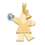 14k-girl-with-cz-march-birthstone-charm-SolomonJeweler-Wichita-KS-CustomJewelry