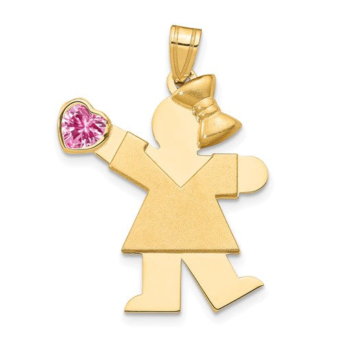 14k-girl-with-cz-october-birthstone-charm-SolomonJeweler-Wichita-KS-CustomJewelry
