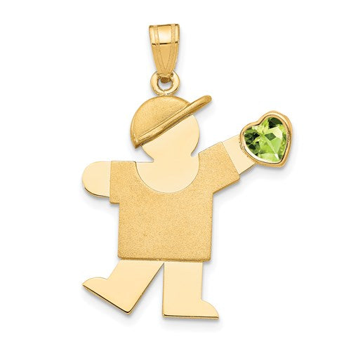14k-boy-with-cz-august-birthstone-charm-SolomonJeweler-Wichita-KS-CustomJewelry