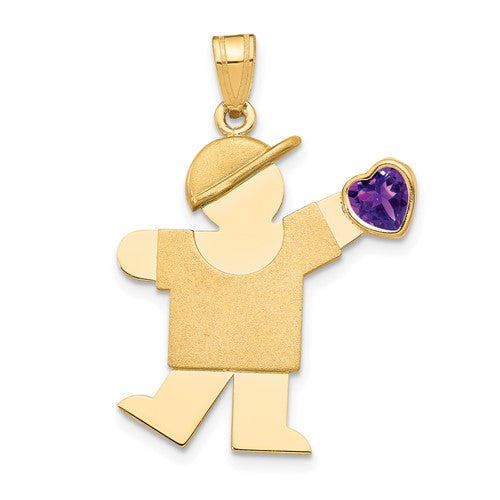 14k-boy-with-cz-february-birthstone-charm-SolomonJeweler-Wichita-KS-CustomJewelry