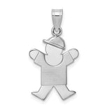 14k-white-gold-small-boy-w-hat-on-right-engravable-charm-SolomonJeweler-Wichita-KS-CustomJewelry