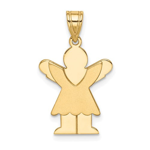 14k-satin-engravable-girl-w-ruffled-skirt-charm-SolomonJeweler-Wichita-KS-CustomJewelry