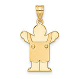 14k-solid-satin-engravable-boy-with-overalls-charm-SolomonJeweler-Wichita-KS-CustomJewelry