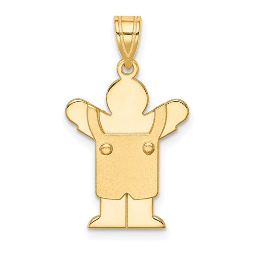 14k-solid-satin-engravable-boy-with-overalls-charm-SolomonJeweler-Wichita-KS-CustomJewelry
