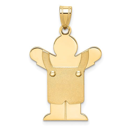 14k-solid-satin-engravable-boy-w-overalls-charm-SolomonJeweler-Wichita-KS-CustomJewelry