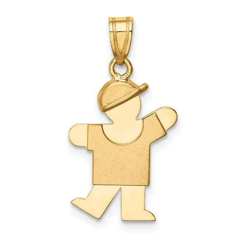 14k-solid-engravable-boy-with-hat-on-left-charm-SolomonJeweler-Wichita-KS-CustomJewelry