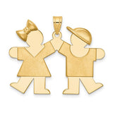 14k-solid-engravable-girl-on-left-and-boy-on-right-charm-SolomonJeweler-Wichita-KS-CustomJewelry