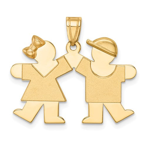 14k-solid-engravable-small-girl-on-left-and-boy-on-right-charm-SolomonJeweler-Wichita-KS-CustomJewelry
