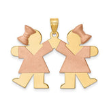 14k-two-tone-large-double-girls-engravable-charm-SolomonJeweler-Wichita-KS-CustomJewelry