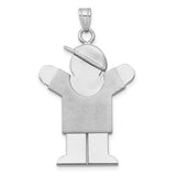 14k-white-gold-large-boy-with-hat-on-right-engravable-charm-SolomonJeweler-Wichita-KS-CustomJewelry