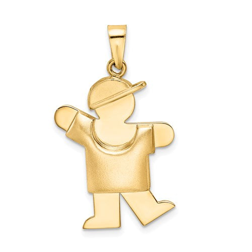 14k-puffed-boy-with-hat-on-left-engravable-charm-SolomonJeweler-Wichita-KS-CustomJewelry