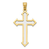 14k-two-tone-passion-cross-pendant-SolomonJeweler-Wichita-KS-CustomJewelry