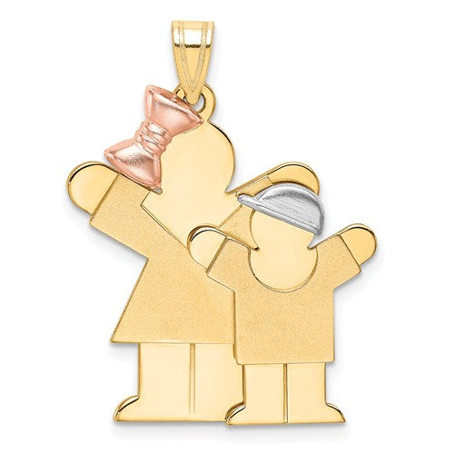 14k-tri-color-big-girl-and-little-boy-engravable-charm-SolomonJeweler-Wichita-KS-CustomJewelry