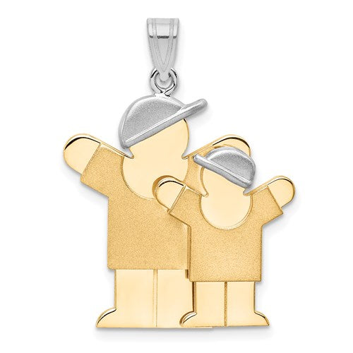 14k-two-tone-big-boy-and-little-boy-engravable-charm-SolomonJeweler-Wichita-KS-CustomJewelry