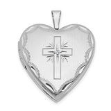 14k-white-gold-20mm-diamond-satin-d-c-cross-heart-locket-SolomonJeweler-Wichita-KS-CustomJewelry
