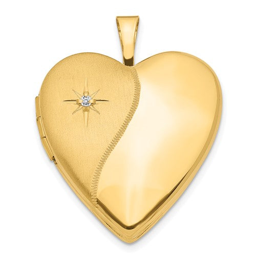 14k-20mm-diamond-polished-and-satin-heart-locket-SolomonJeweler-Wichita-KS-CustomJewelry