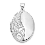 14k-white-gold-26mm-1-2-hand-engraved-scroll-oval-locket-SolomonJeweler-Wichita-KS-CustomJewelry