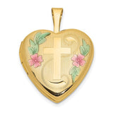 14ky-16mm-with-enamel-floral-cross-heart-locket-SolomonJeweler-Wichita-KS-CustomJewelry