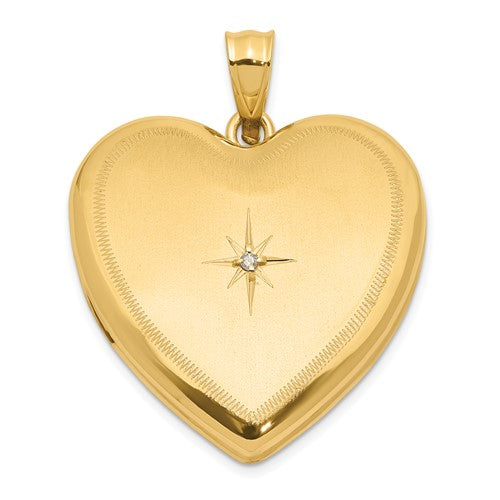 14k-24mm-satin-and-polished-diamond-heart-locket-SolomonJeweler-Wichita-KS-CustomJewelry