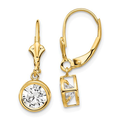 14k-6mm-cubic-zirconia-leverback-earrings-SolomonJeweler-Wichita-KS-CustomJewelry