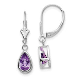 14k-white-gold-8x5mm-pear-amethyst-leverback-earrings-SolomonJeweler-Wichita-KS-CustomJewelry