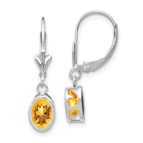 14kw-citrine-oval-leverback-earrings-SolomonJeweler-Wichita-KS-CustomJewelry