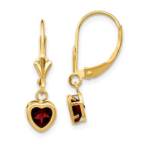 14k-5mm-heart-garnet-earrings-SolomonJeweler-Wichita-KS-CustomJewelry