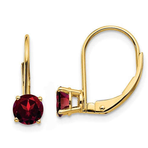 14k-5mm-garnet-leverback-earrings-SolomonJeweler-Wichita-KS-CustomJewelry