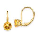 14k-6mm-citrine-leverback-earrings-SolomonJeweler-Wichita-KS-CustomJewelry