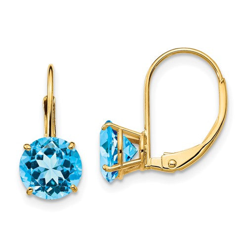 14k-7mm-blue-topaz-leverback-earrings-SolomonJeweler-Wichita-KS-CustomJewelry
