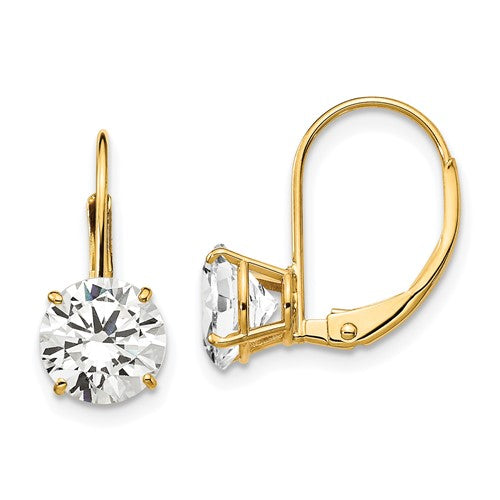 14k-7mm-cubic-zirconia-leverback-earrings-SolomonJeweler-Wichita-KS-CustomJewelry