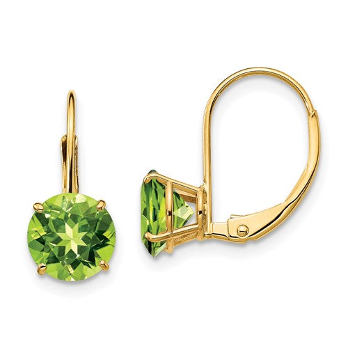14k-7mm-peridot-leverback-earrings-SolomonJeweler-Wichita-KS-CustomJewelry