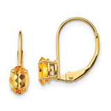 14k-6x4mm-oval-citrine-leverback-earrings-SolomonJeweler-Wichita-KS-CustomJewelry