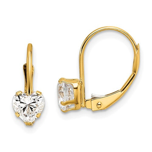 14k-5mm-heart-cubic-zirconia-leverback-earrings-SolomonJeweler-Wichita-KS-CustomJewelry
