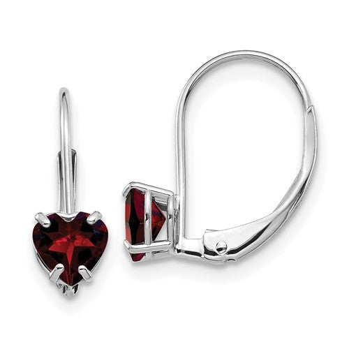 14k-white-gold-5mm-heart-garnet-leverback-earrings-SolomonJeweler-Wichita-KS-CustomJewelry