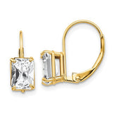 14k-7x5mm-emerald-cut-cubic-zirconia-leverback-earrings-SolomonJeweler-Wichita-KS-CustomJewelry