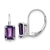 14k-white-gold-7x5mm-emerald-cut-amethyst-leverback-earrings-SolomonJeweler-Wichita-KS-CustomJewelry