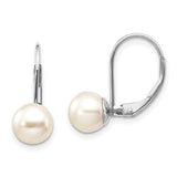 14k-white-gold-7-8mm-round-freshwater-cultured-pearl-leverback-earrings-SolomonJeweler-Wichita-KS-CustomJewelry