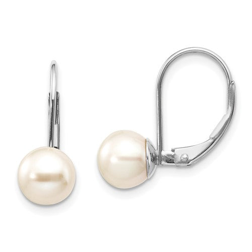 14k-white-gold-7-8mm-round-freshwater-cultured-pearl-leverback-earrings-SolomonJeweler-Wichita-KS-CustomJewelry