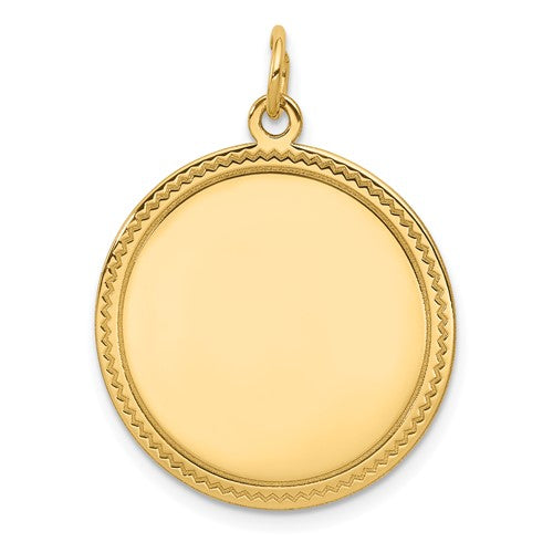 14k-plain-013-gauge-engravable-round-disc-charm-SolomonJeweler-Wichita-KS-CustomJewelry