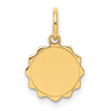 14k-009-gauge-engravable-scalloped-disc-charm-SolomonJeweler-Wichita-KS-CustomJewelry