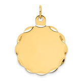14k-011-gauge-engravable-scalloped-disc-charm-SolomonJeweler-Wichita-KS-CustomJewelry