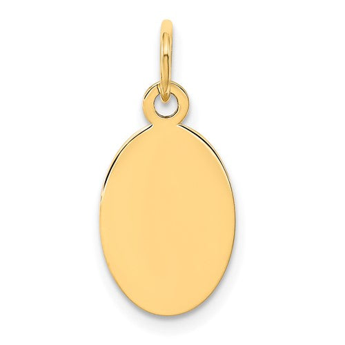 14k-plain-013-gauge-engravable-oval-disc-charm-SolomonJeweler-Wichita-KS-CustomJewelry
