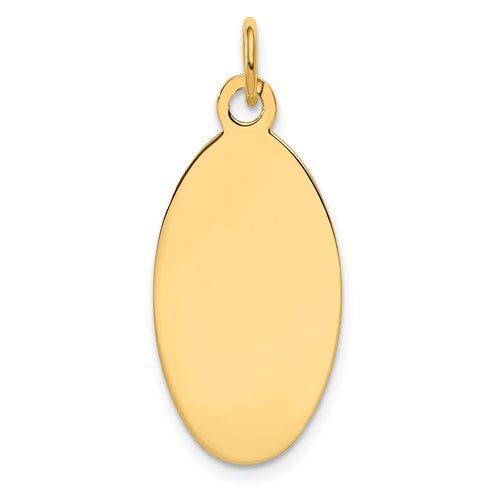 14k-plain-013-gauge-engravable-elliptical-disc-charm-SolomonJeweler-Wichita-KS-CustomJewelry